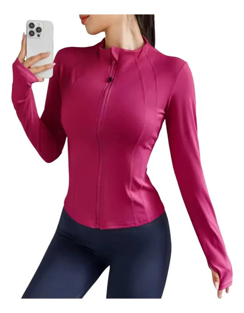 CHAQUETA MUJER DEPORTIVA COMPRESION. AJUSTADA ELASTICA VIRAL. 509 - 3