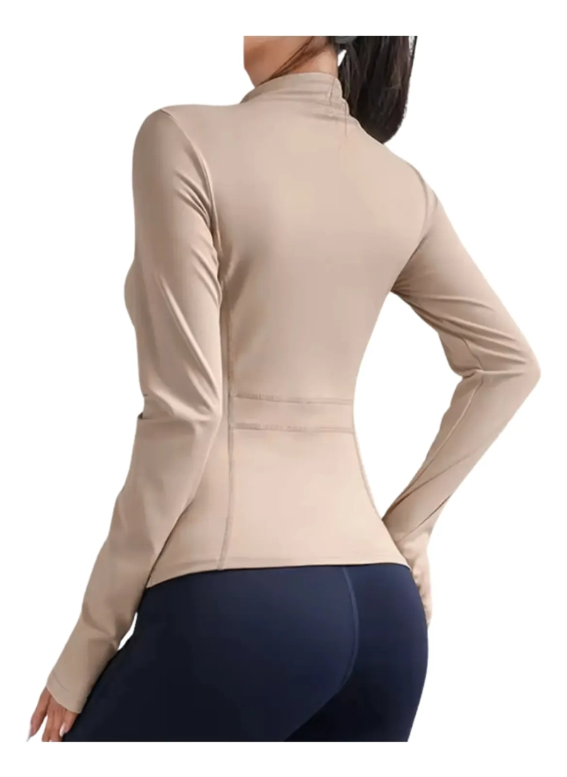CHAQUETA MUJER DEPORTIVA COMPRESION. AJUSTADA ELASTICA VIRAL. 509 - 3