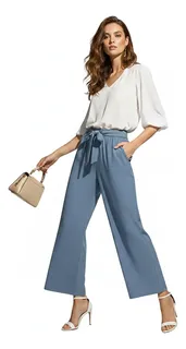 PANTALON PALAZZO CASUAL SUELTOS.PIERNA ANCHA RECTA. VERANO 461 - 1
