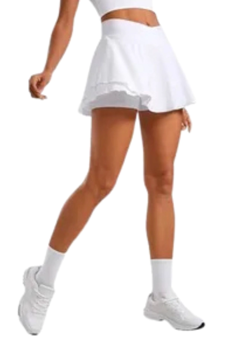 FALDA PANTALON DEPORTIVA FITNESS CON SHORT CORTO MUJER TENIS 403 - 4