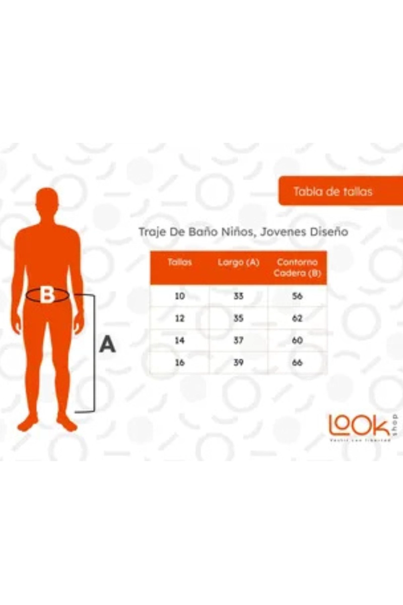 TRAJE DE BAÑO NIÑOS, JOVENES FORRO MALLA. DIFERENTES DISEÑOS 504 - 3