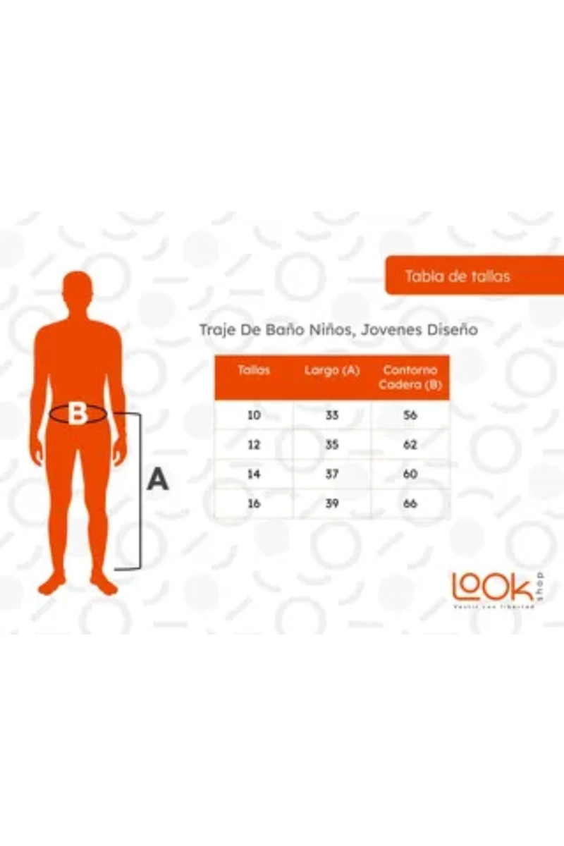 TRAJE DE BAÑO NIÑOS, JOVENES FORRO MALLA. DIFERENTES DISEÑOS 504 - 3