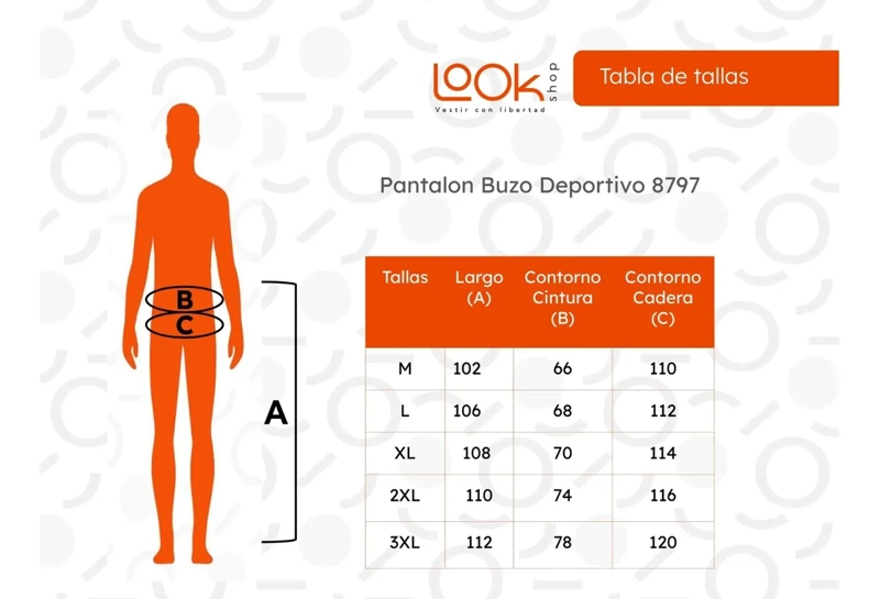 PANTALON BUZO DEPORTIVO HOMBRE. PRIMAVERA SECADO RAPIDO. 8797 - 9