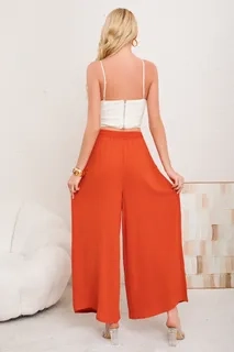 PANTALON TIPO LINO MUJER CALCE SUELTO VERANO PRIMAVERA 3001 - 4