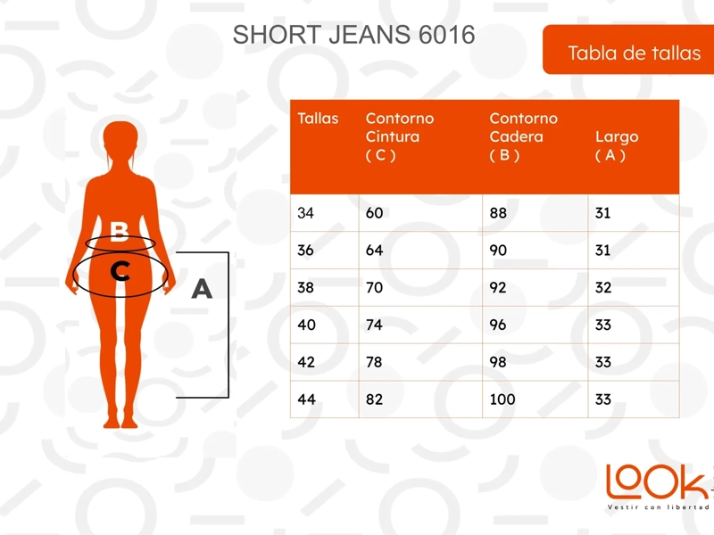 MINI FALDA SHORT JEANS. MUJER FULL ELASTICADA. BOTONES. 6016 - 2