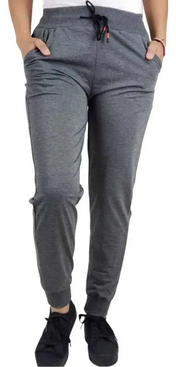 PANTALON DEPORTIVO JOGGER BUZO MUJER ALGODON VERANO. 129 - 1