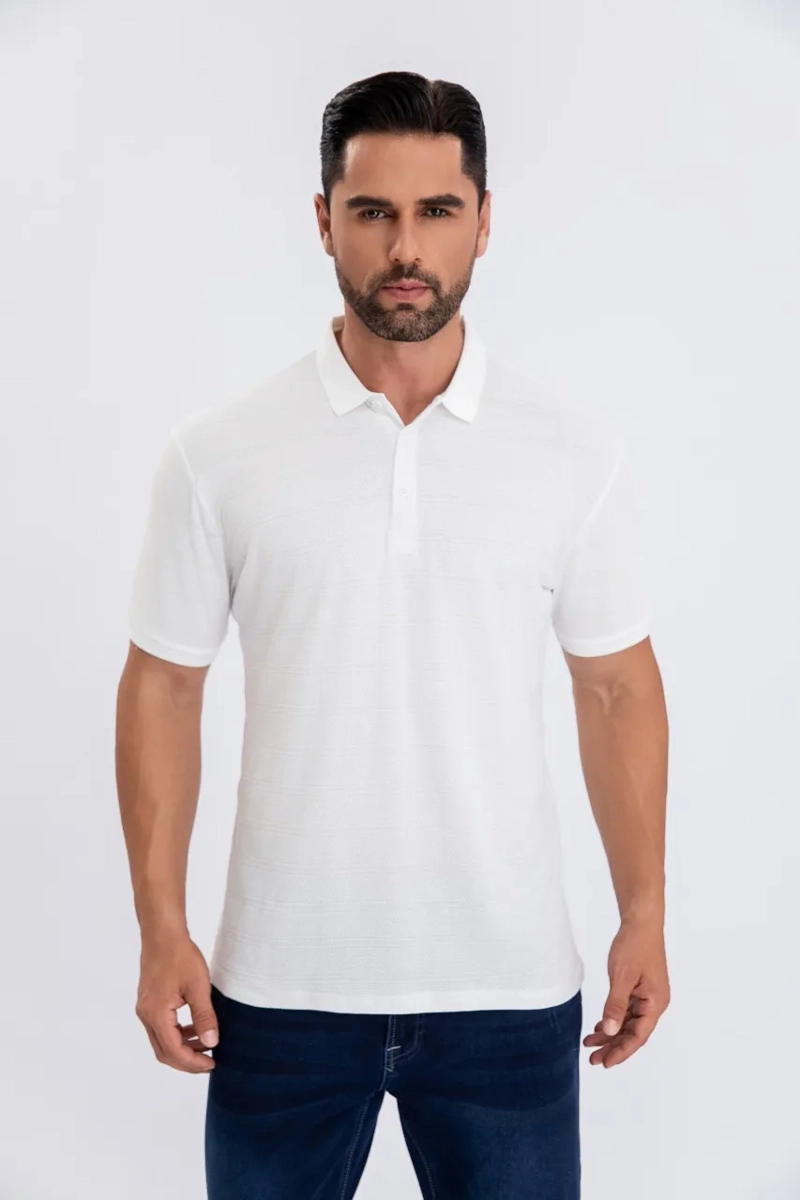 CAMISA BREEZE SLIM FIT, HOMBRE VERANO. CUELLO V, BOTONES 6284 - 1