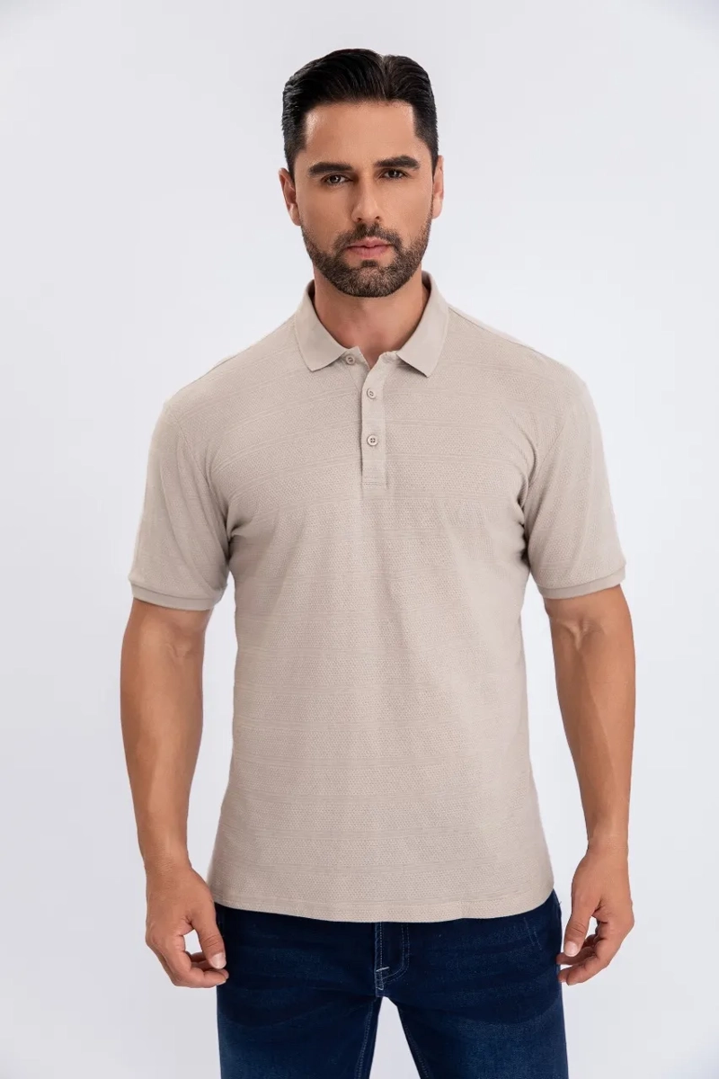 CAMISA BREEZE SLIM FIT, HOMBRE VERANO. CUELLO V, BOTONES 6284 - 1