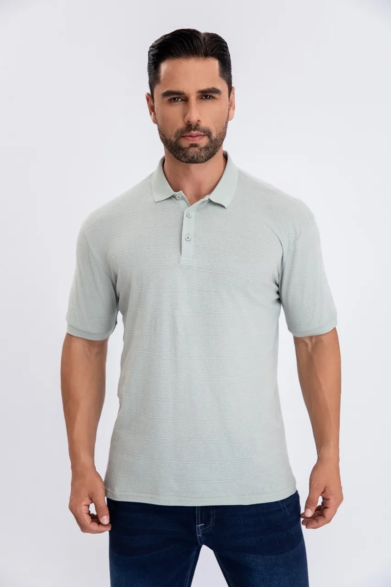 CAMISA BREEZE SLIM FIT, HOMBRE VERANO. CUELLO V, BOTONES 6284 - 2