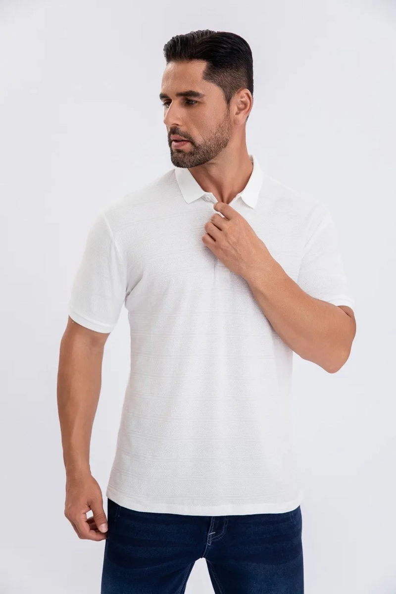 CAMISA BREEZE SLIM FIT, HOMBRE VERANO. CUELLO V, BOTONES 6284 - 2