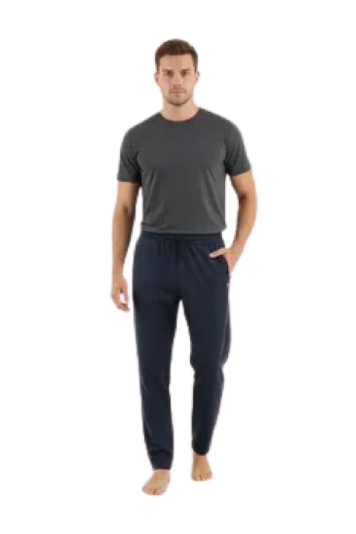 PANTALON BUZO HOMBRE ALGODON. JOGGER SIN FORRO POLAR. VERANO 901 - 1