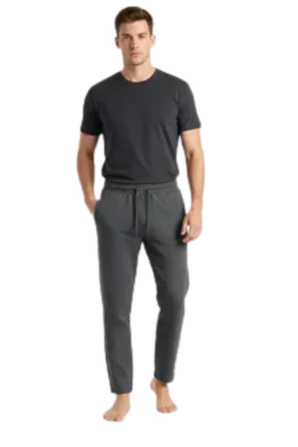 PANTALON BUZO HOMBRE ALGODON. JOGGER SIN FORRO POLAR. VERANO 901 - 1