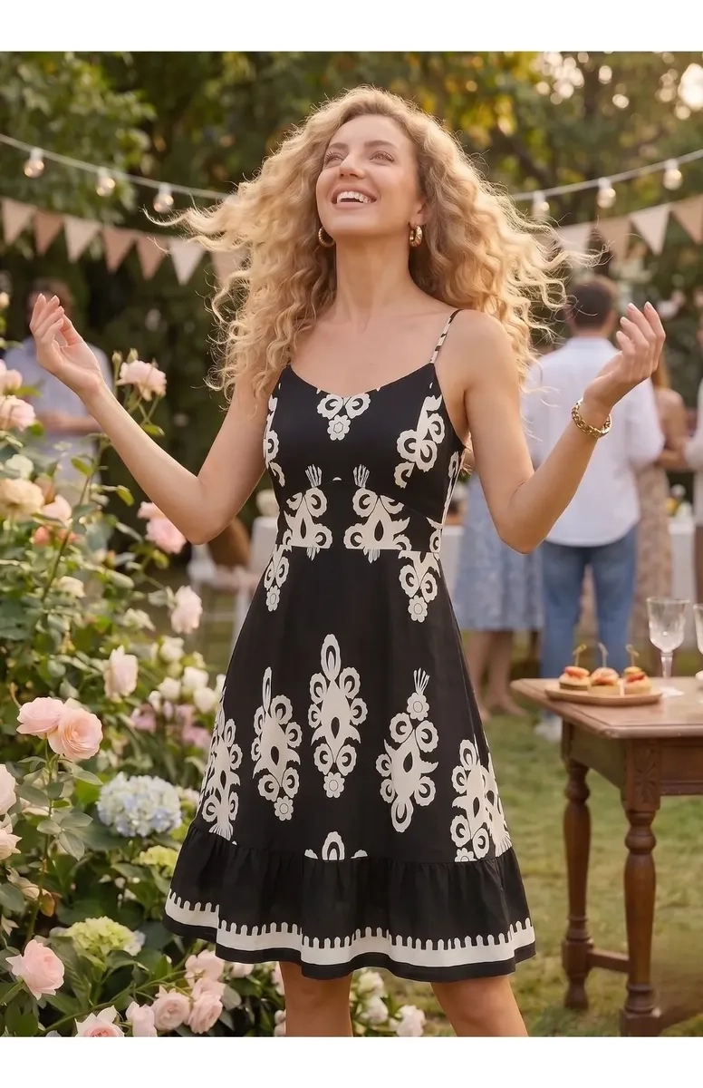 VESTIDO CORTO PRIMAVERA VERANO MUJER. ESCOTE CORAZON 3382 - 4