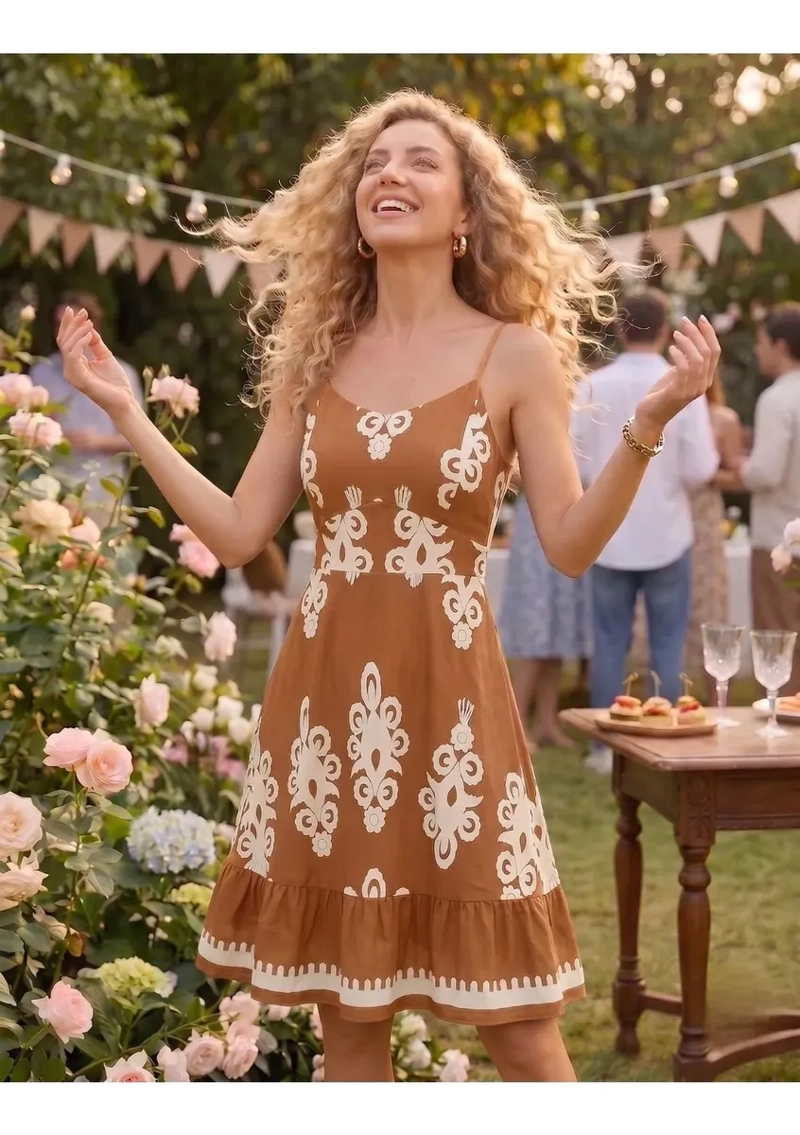 VESTIDO CORTO PRIMAVERA VERANO MUJER. ESCOTE CORAZON 3382 - 4
