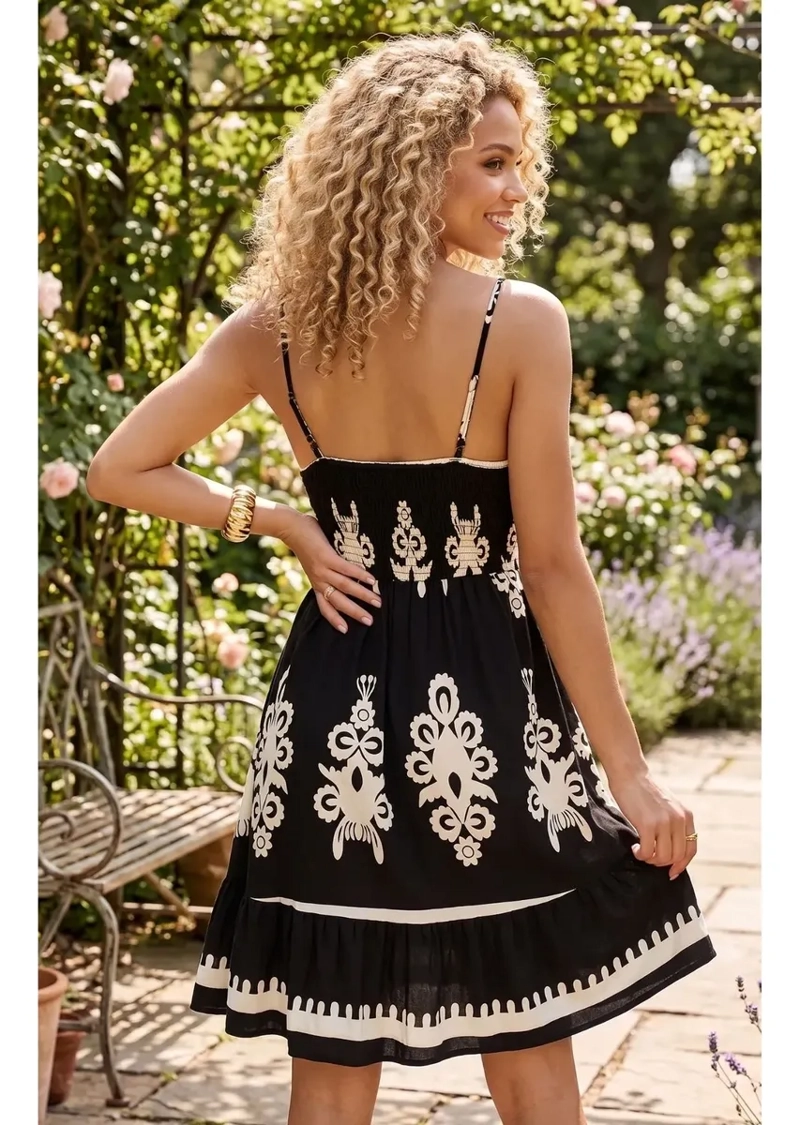 VESTIDO CORTO PRIMAVERA VERANO MUJER. ESCOTE CORAZON 3382 - 5