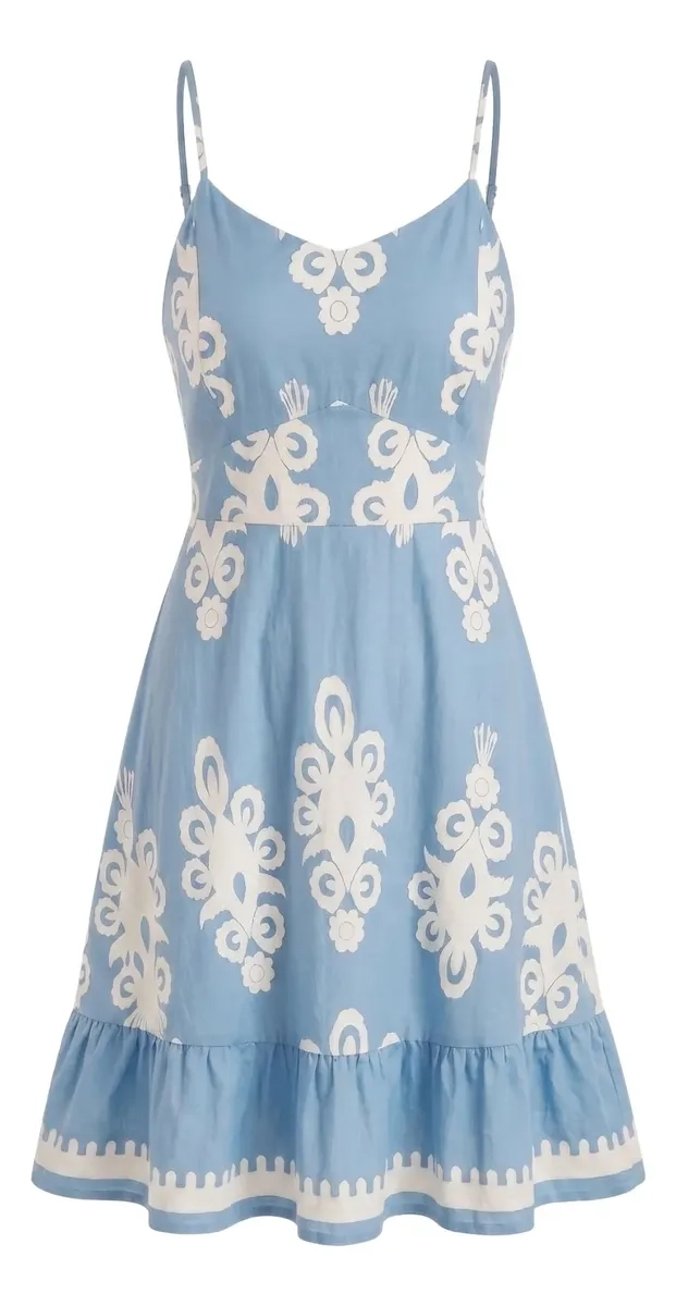 VESTIDO CORTO PRIMAVERA VERANO MUJER. ESCOTE CORAZON 3382 - 6