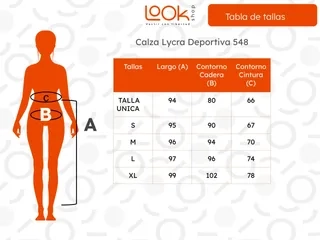 PACK 2 CALZA LYCRA DUPONT MUJER TIRO ALTO. DEPORTIVO CASUAL 548 - 6