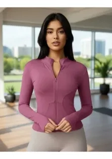 CHAQUETA DEPORTIVA YOGA MUJER. AJUSTADA COMPRESION VIRAL 9014 - 1