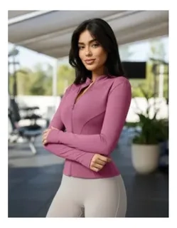 CHAQUETA DEPORTIVA YOGA MUJER. AJUSTADA COMPRESION VIRAL 9014 - 2