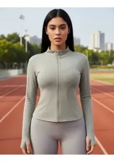 CHAQUETA DEPORTIVA YOGA MUJER. AJUSTADA COMPRESION VIRAL 9014 - 2