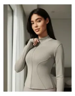 CHAQUETA DEPORTIVA YOGA MUJER. AJUSTADA COMPRESION VIRAL 9014 - 3