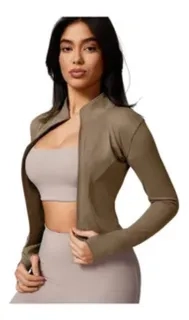 CHAQUETA DEPORTIVA YOGA MUJER. AJUSTADA COMPRESION VIRAL 9014 - 5