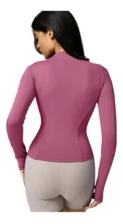 CHAQUETA DEPORTIVA YOGA MUJER. AJUSTADA COMPRESION VIRAL 9014 - 6