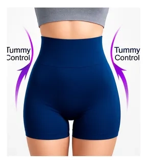 CALZA CORTA MUJER CONTROL ABDOMEN FITNESS ENTRENAMIENTO GYM 516 - 3