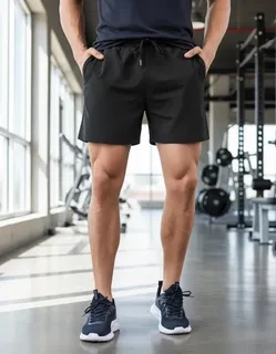 SHORT DEPORTIVO HOMBRE SECADO RAPIDO. BOLSILLOS 8798 - 2