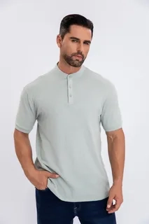 CAMISA HOMBRE ALGODON SLIM FIT, VERANO CUELLO MAO, BOTONES 6285 - 2