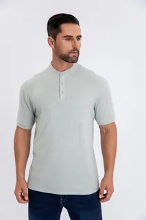 CAMISA HOMBRE ALGODON SLIM FIT, VERANO CUELLO MAO, BOTONES 6285 - 3