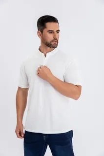 CAMISA HOMBRE ALGODON SLIM FIT, VERANO CUELLO MAO, BOTONES 6285 - 3