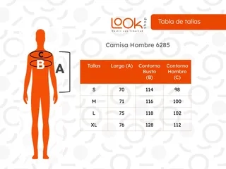 CAMISA HOMBRE ALGODON SLIM FIT, VERANO CUELLO MAO, BOTONES 6285 - 5
