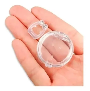 PACK 6 CLIP NASAL ANTI RONQUIDOS SILICONA MAGNETICO. ESTUCHE - 3