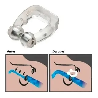 PACK 6 CLIP NASAL ANTI RONQUIDOS SILICONA MAGNETICO. ESTUCHE - 5