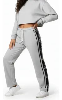 PANTALON RECTO BUZO ALGODON. OVERSIZE PIERNA ANCHA. 8643 - 1