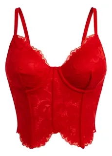 CORSET TOP ENCAJE AJUSTABLE, REALZA BUSTO Y CINTURA. SEXY 004 - 2