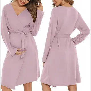 CONJUNTO CAMISA DORMIR MAS BATA MUJER. CALIDAD PREMIUM 263 - 2