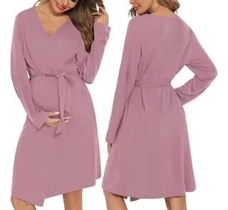 CONJUNTO CAMISA DORMIR MAS BATA MUJER. CALIDAD PREMIUM 263 - 2