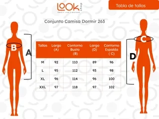 CONJUNTO CAMISA DORMIR MAS BATA MUJER. CALIDAD PREMIUM 263 - 7