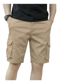 SHORT BERMUDA CARGO HOMBRE. PANTALON CORTO. BOLSILLOS K33 - 1