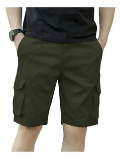 SHORT BERMUDA CARGO HOMBRE. PANTALON CORTO. BOLSILLOS K33 - 1