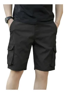 SHORT BERMUDA CARGO HOMBRE. PANTALON CORTO. BOLSILLOS K33 - 1