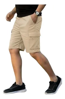 SHORT BERMUDA CARGO HOMBRE. PANTALON CORTO. BOLSILLOS K33 - 2