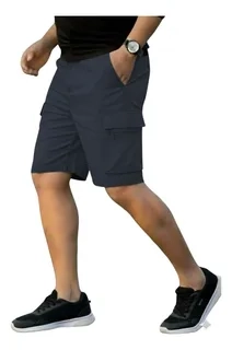 SHORT BERMUDA CARGO HOMBRE. PANTALON CORTO. BOLSILLOS K33 - 2