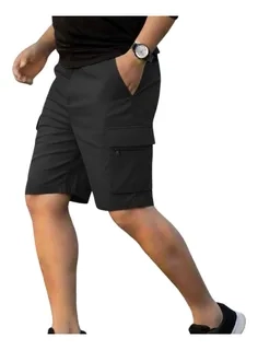SHORT BERMUDA CARGO HOMBRE. PANTALON CORTO. BOLSILLOS K33 - 2