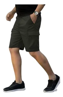PACK 2 SHORT BERMUDA CARGO HOMBRE. PANTALON CORTO. BOLSILLOS K33 - 5