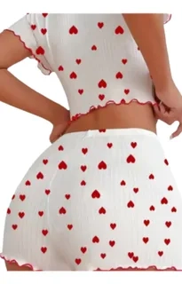 PACK 2 PIJAMA CORTO LOLA JUVENIL. CONJUNTO SHORT Y POLERA 618 - 10