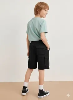 PANTALONES CORTOS NIÑO Y JUVENIL. SHORT, BERMUDA CARGO K35 - 2