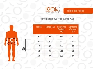 PANTALONES CORTOS NIÑO Y JUVENIL. SHORT, BERMUDA CARGO K35 - 6